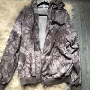 Paster tie-dye zipped hoodie Adika